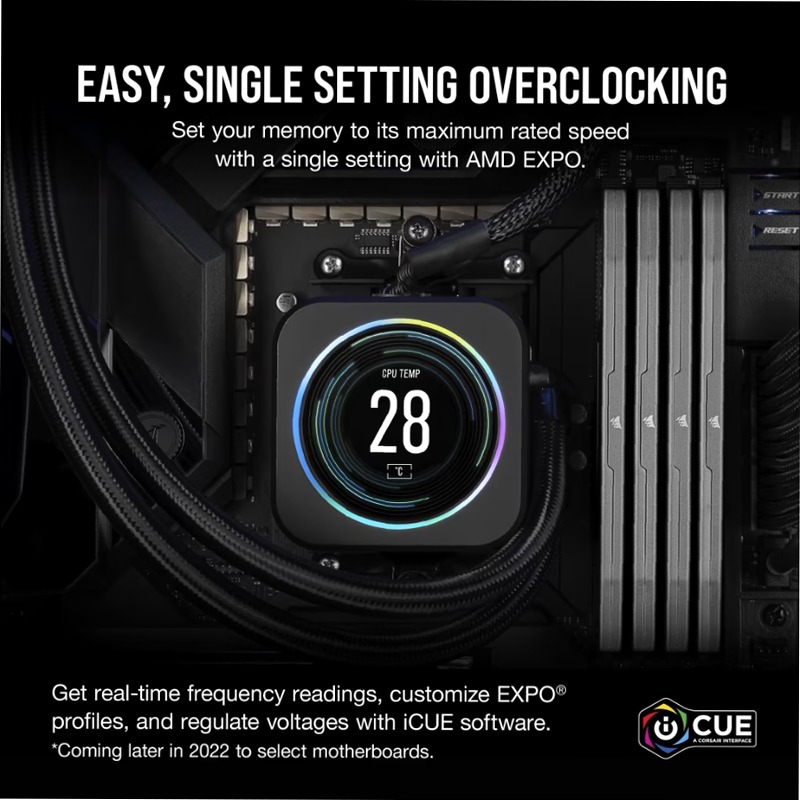 Vengeance® 32GB (2x16GB) DDR5 DRAM Up To 5200MT/s CL40