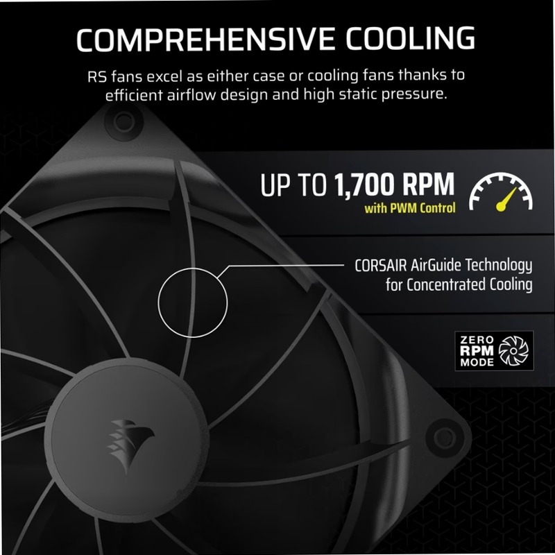 Ventole RS140 PWM da 140 mm - Confezione da due 140mm