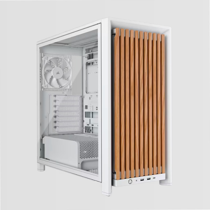Case per PC mid-tower modulare FRAME 4000D WOOD RS - Bianco/Rovere
