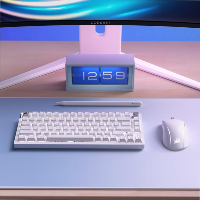 Tastiera Gaming K65 PLUS 75% RGB - Bianco Brina Plastica Wireless 2.4 GHz