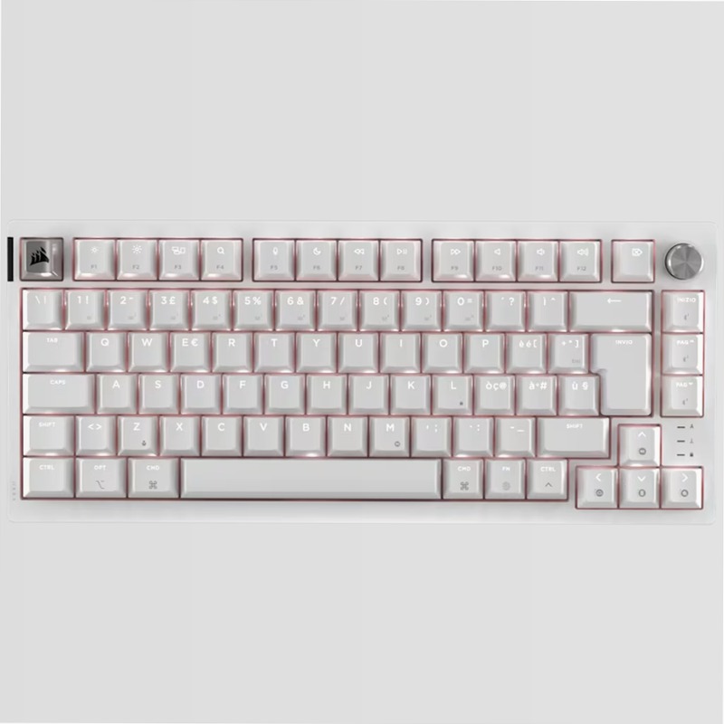 Tastiera Gaming K65 PLUS 75% RGB - Bianco Brina Plastica Wireless 2.4 GHz