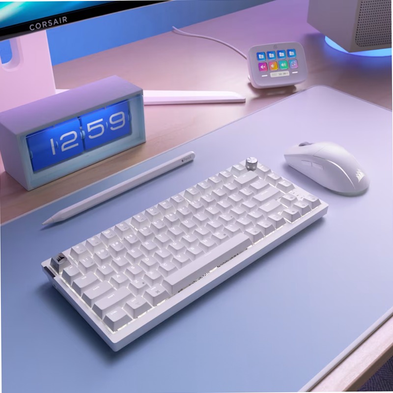 Tastiera Gaming K65 PLUS 75% RGB - Bianco Brina Plastica Wireless 2.4 GHz
