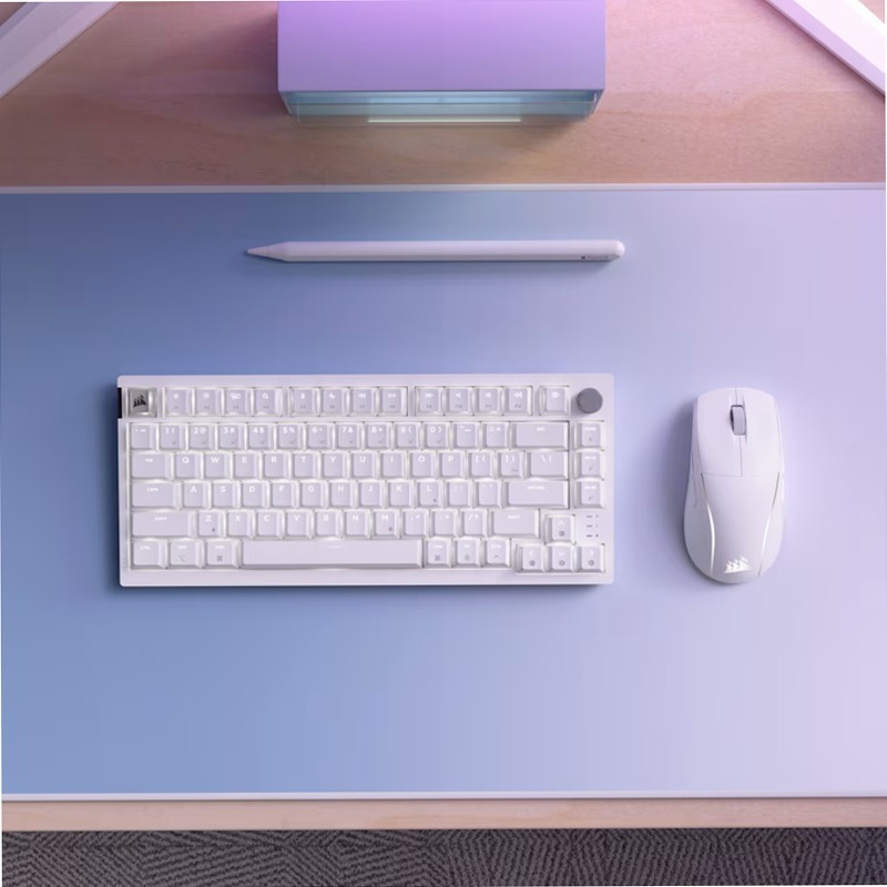 Tastiera Gaming K65 PLUS 75% RGB - Bianco Brina Plastica Wireless 2.4 GHz