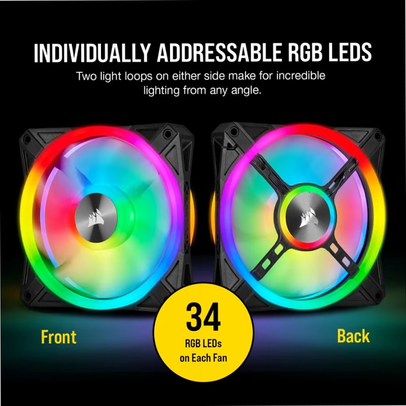 Ventole PWM iCUE QL120 RGB da 120 mm 120mm