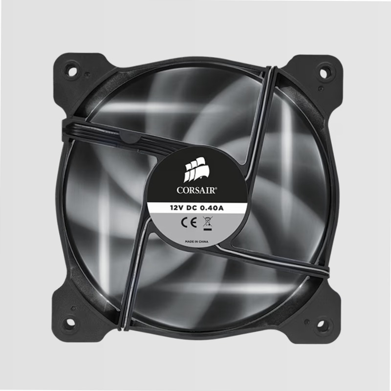 Air Series™ SP120 LED White High Static Pressure 120mm Fan Twin Pack