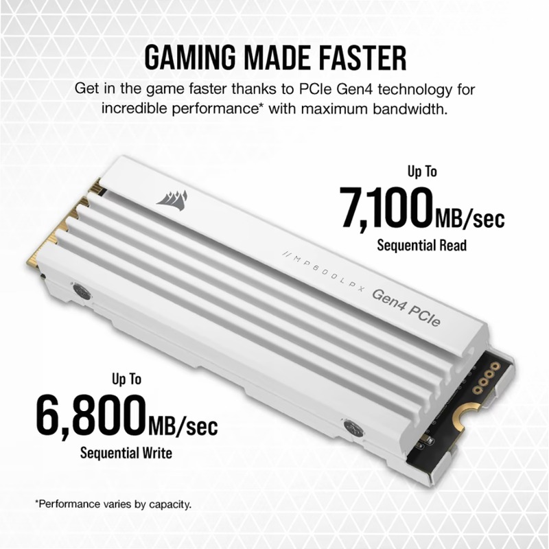 Unità SSD MP600 PRO LPX M.2 PCIe NVMe Gen4 x 4 da 1TB