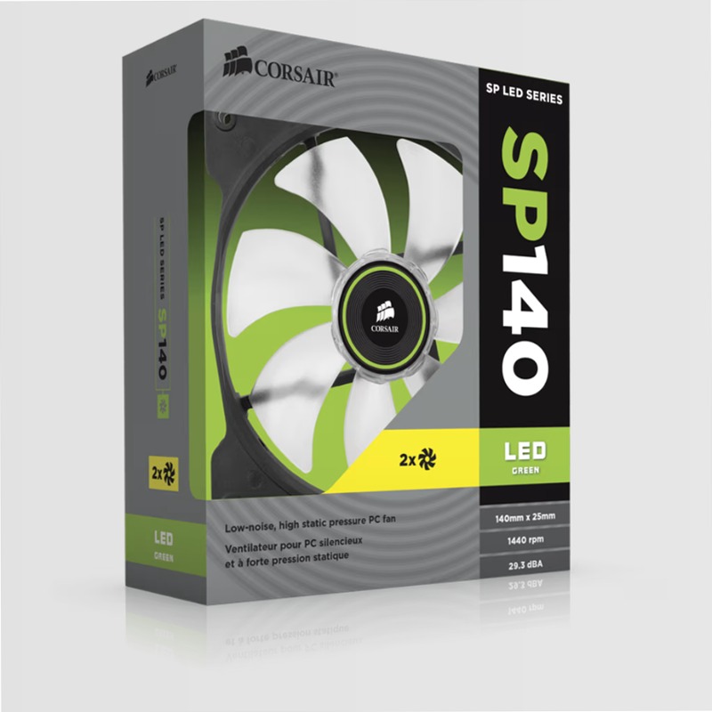 CORSAIR Air Series™ SP140 LED - Ventola High Static Pressure 140mm