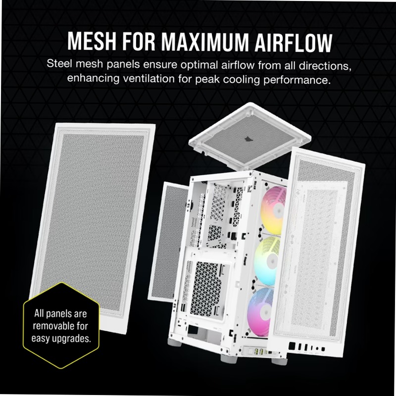 Case PC Mini-ITX 2000D RGB AIRFLOW - Bianco