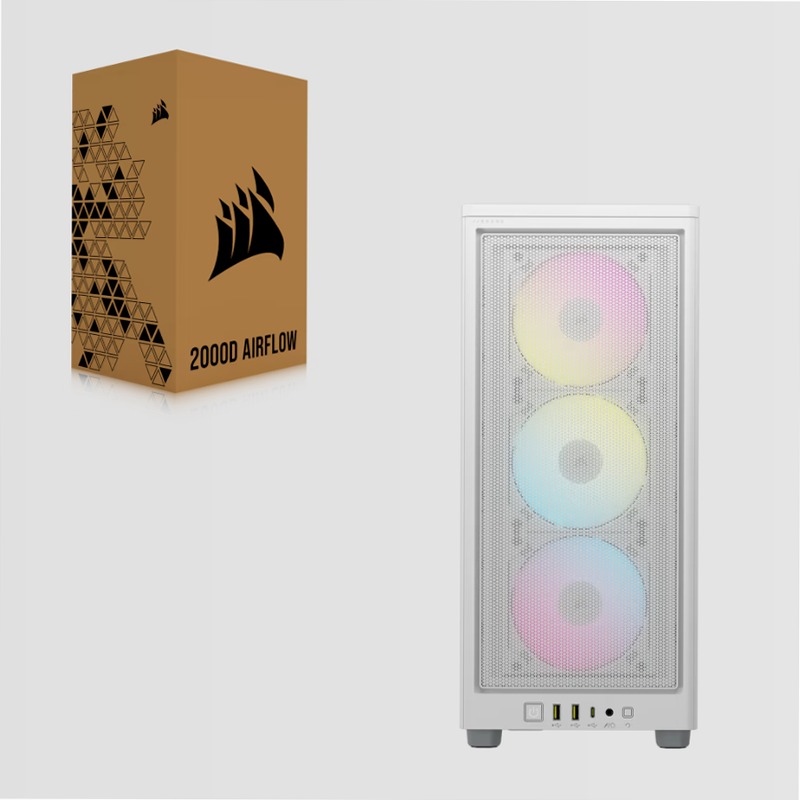 Case PC Mini-ITX 2000D RGB AIRFLOW - Bianco