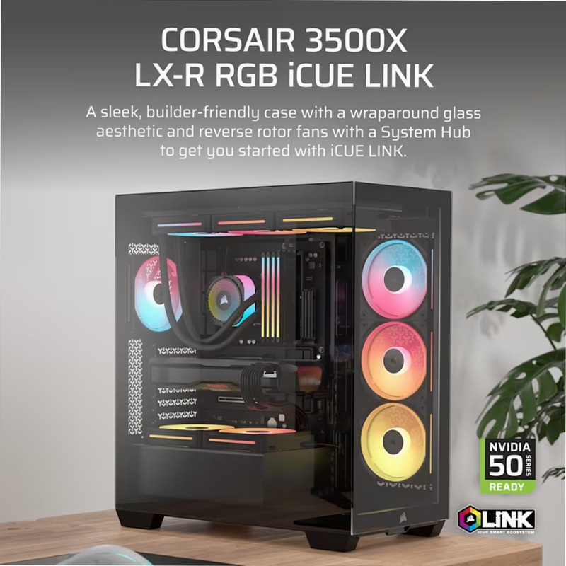 Case PC Mid-Tower 3500X LX-R RGB iCUE LINK