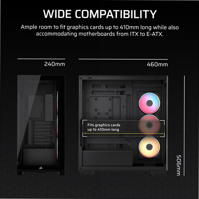 Case PC Mid-Tower 3500X LX-R RGB iCUE LINK