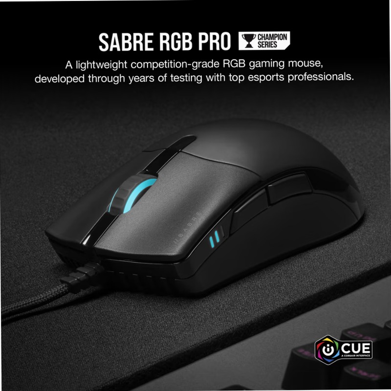 Mouse gaming SABRE RGB PRO CHAMPION SERIES
