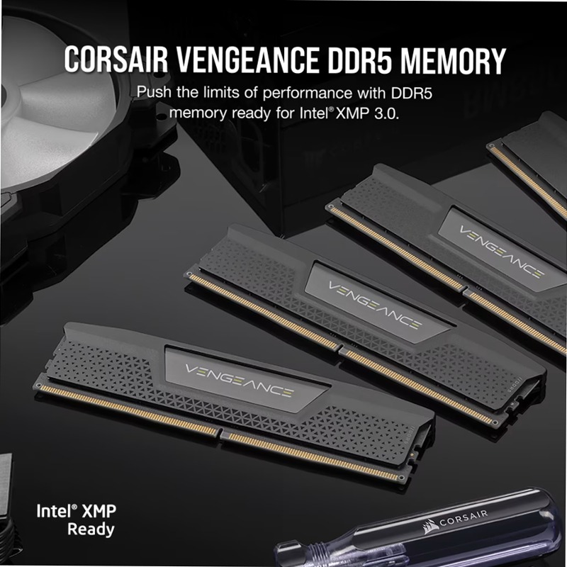 CORSAIR VENGEANCE® 32GB (2x16GB) DDR5 DRAM Up To 6800MT/S CL32 Memory - Black 6800mhz