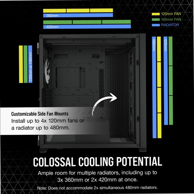 Case PC ATX Full-Tower iCUE 7000X RGB - Nero