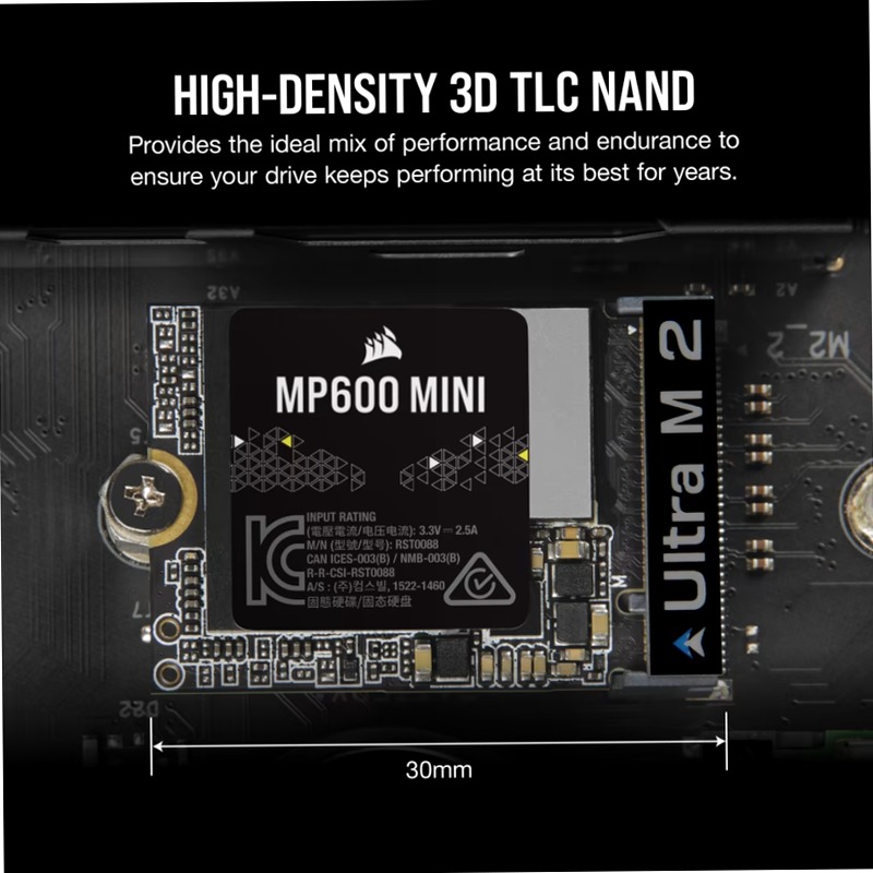 Unità SSD 2230 MP600 MINI M.2 NVMe PCIe (Gen4) x4 da 1 TB