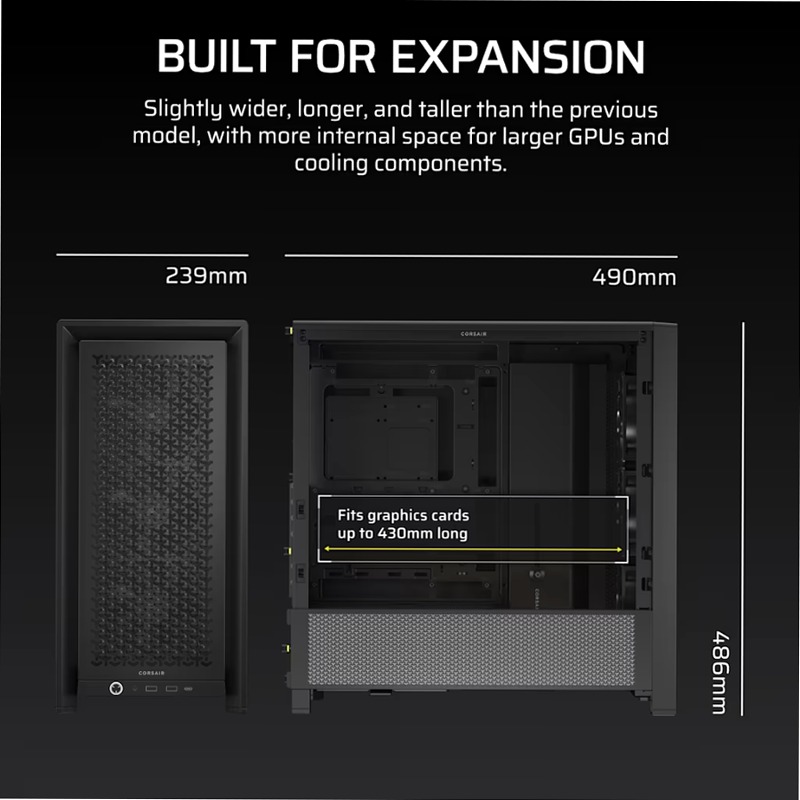 Case PC mid-tower modulare FRAME 4000D RS