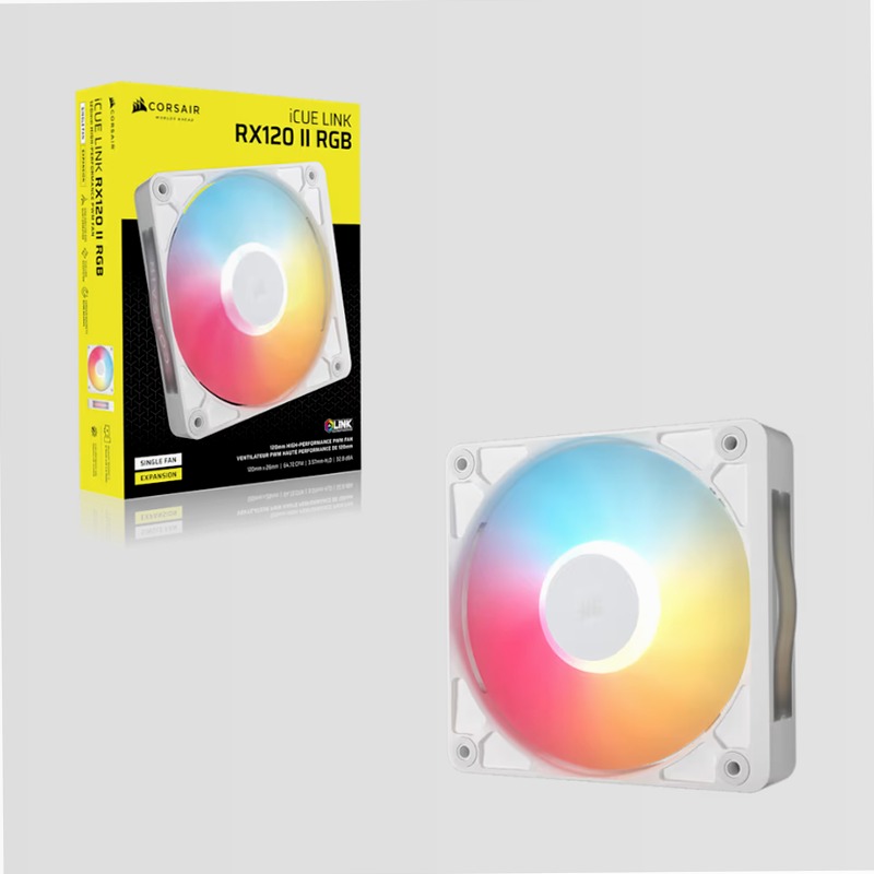 Espansione per ventole PC RGB PWM iCUE LINK RX120 II - Bianco