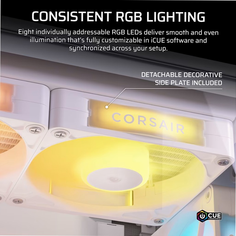 Espansione per ventole PC RGB PWM iCUE LINK RX120 II - Bianco