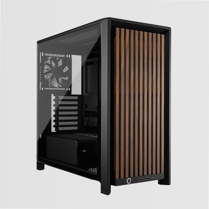 Case PC Mid-Tower Modulare 4000D Wood RS - Nero/Noce 4