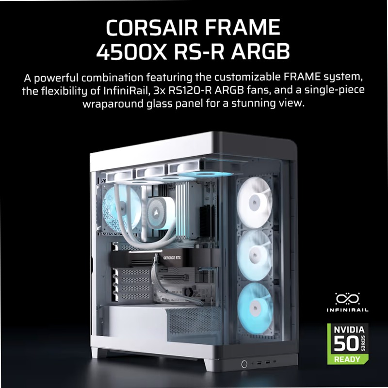 Case PC Mid-Tower RS-R ARGB - Bianco