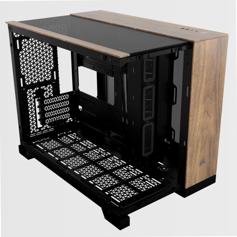 Case PC Micro-ATX CORSAIR 2500X - Legno Nero/Noce