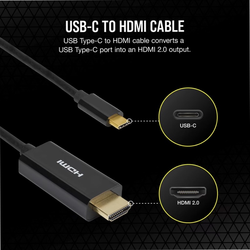 Cavo USB Type-C a HDMI CORSAIR