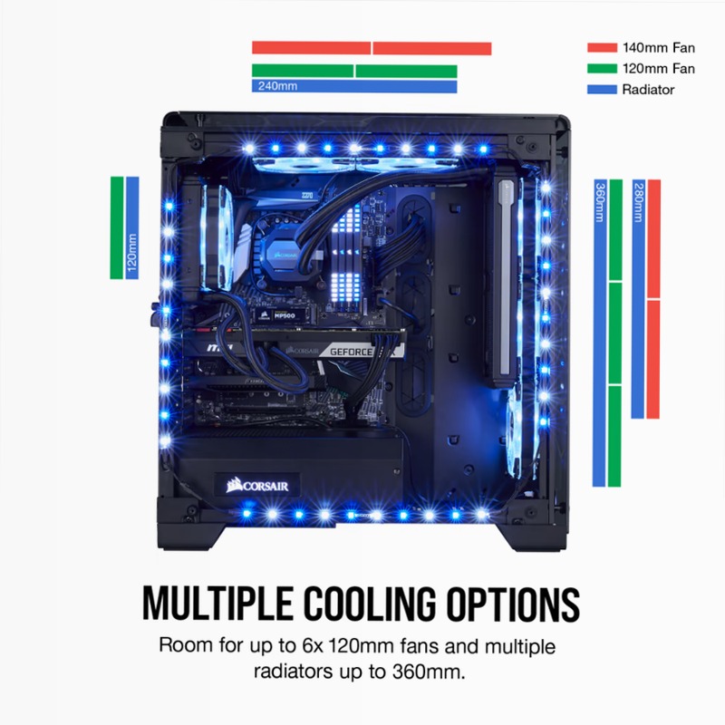 Case Mid-Tower ATX Premium Crystal 570X RGB Mirror Black