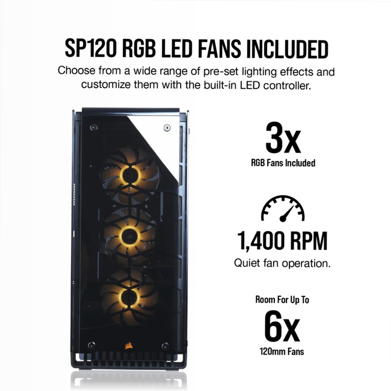 Case Mid-Tower ATX Premium Crystal 570X RGB Mirror Black