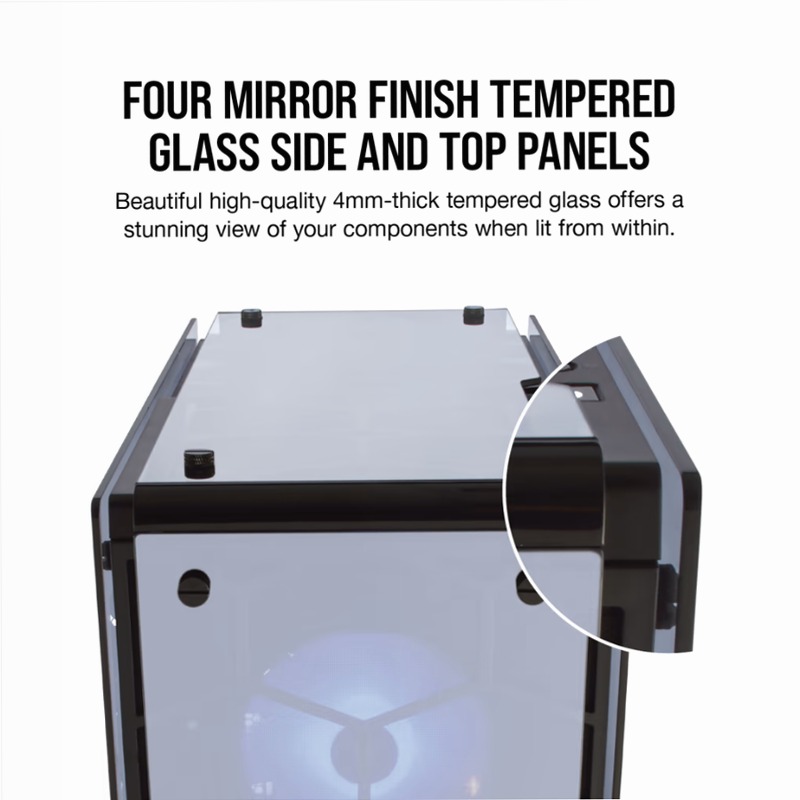 Case Mid-Tower ATX Premium Crystal 570X RGB Mirror Black