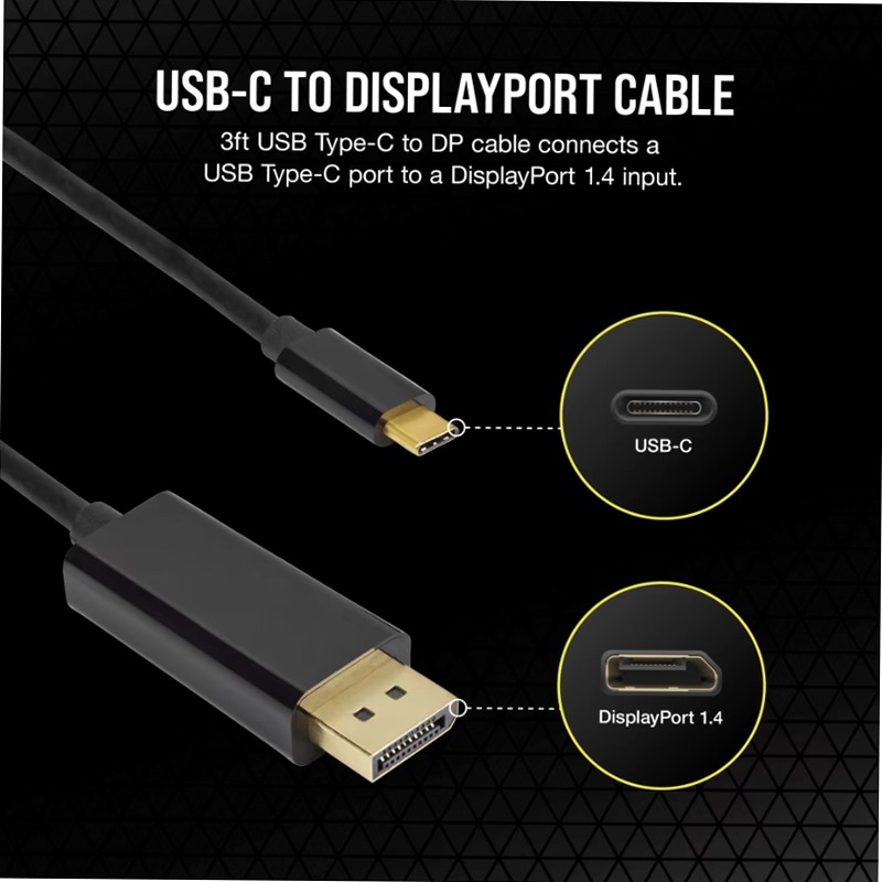 Cavo USB Type-C a DisplayPort - 91,44 cm