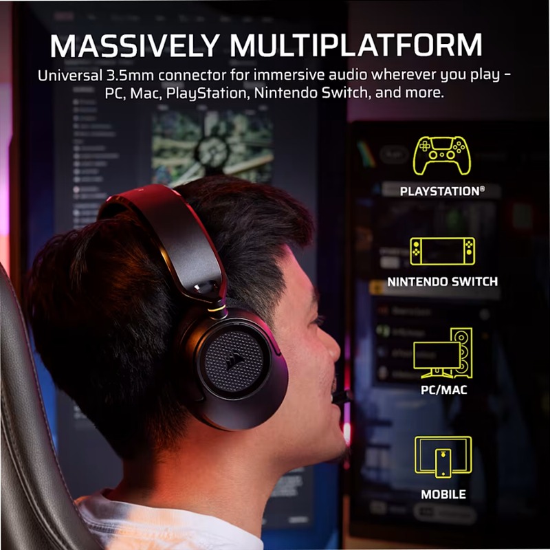 Cuffia Gaming HS35 v3 - Carbon Nero