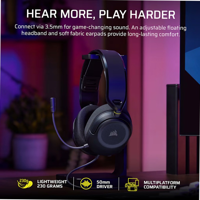 Cuffia Gaming HS35 v3 - Carbon Nero