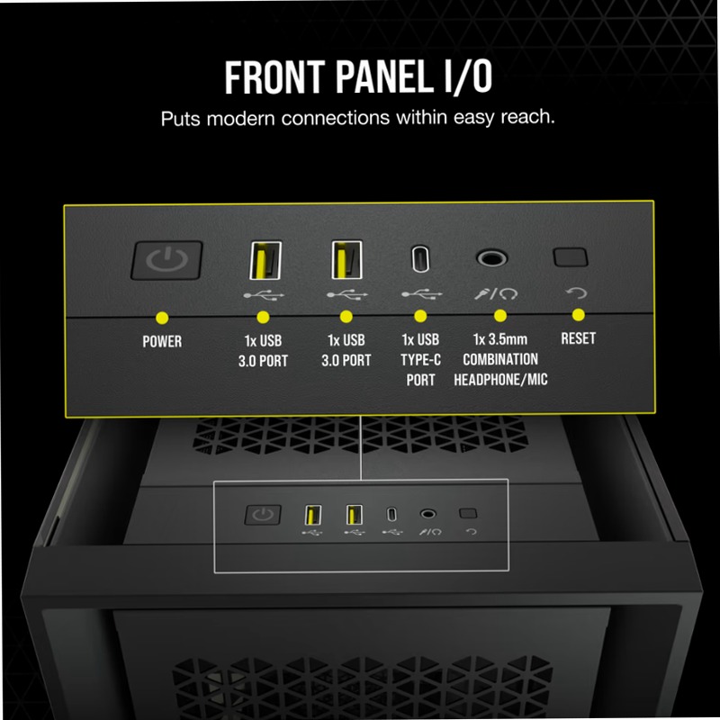 Case PC ATX mid-tower in vetro temperato 5000D AIRFLOW