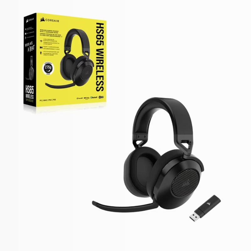 Cuffia Gaming HS65 WIRELESS — Carbonio (EU)