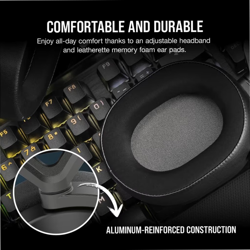 Cuffia Gaming HS65 WIRELESS — Carbonio (EU)
