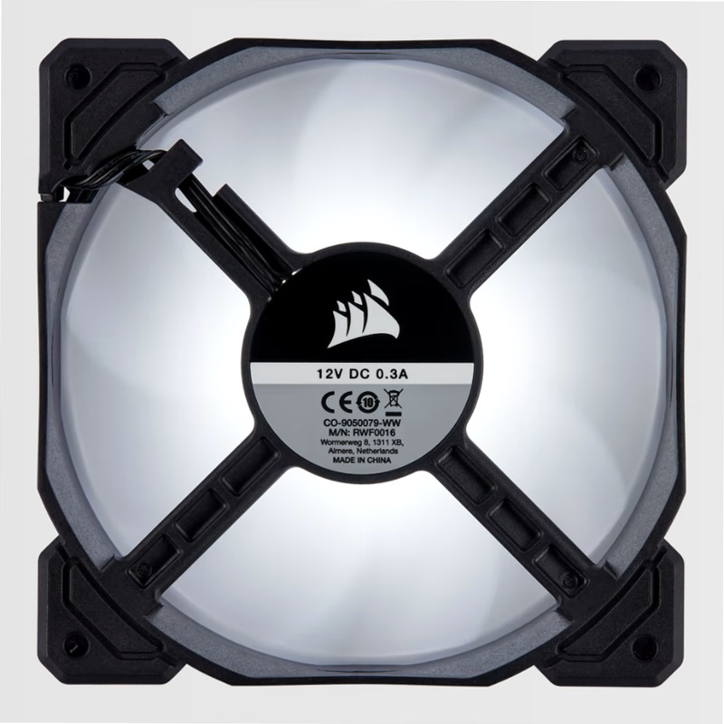 Ventola AF Series AF120 LED (2018) bianca da 120 mm, confezione tripla 120mm