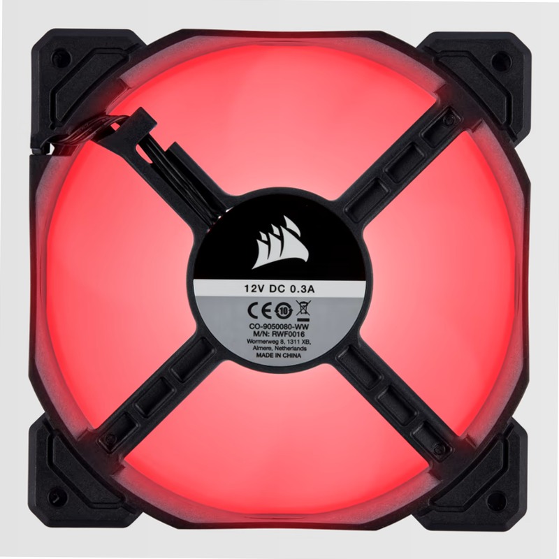 Ventola AF120 LED (2018) rossa da 120 mm 120mm