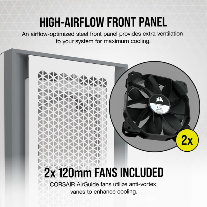 Case PC ATX mid-tower in vetro temperato 5000D AIRFLOW