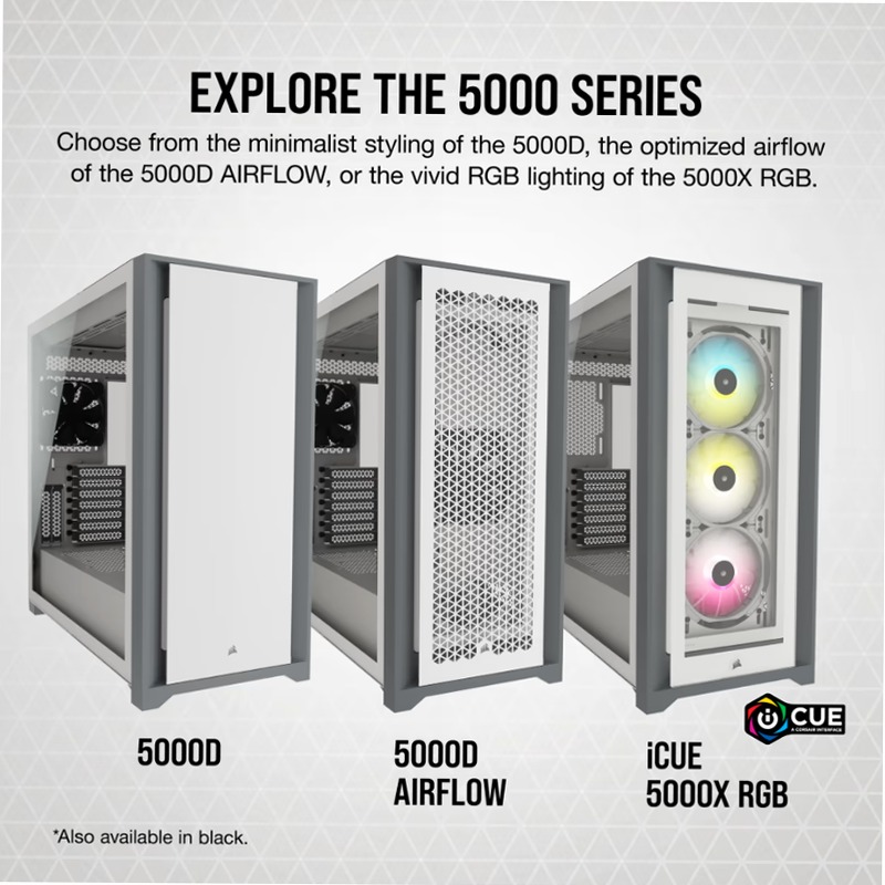 Case PC ATX mid-tower in vetro temperato 5000D AIRFLOW