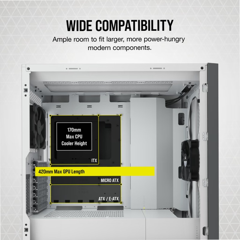 Case PC ATX mid-tower in vetro temperato 5000D AIRFLOW