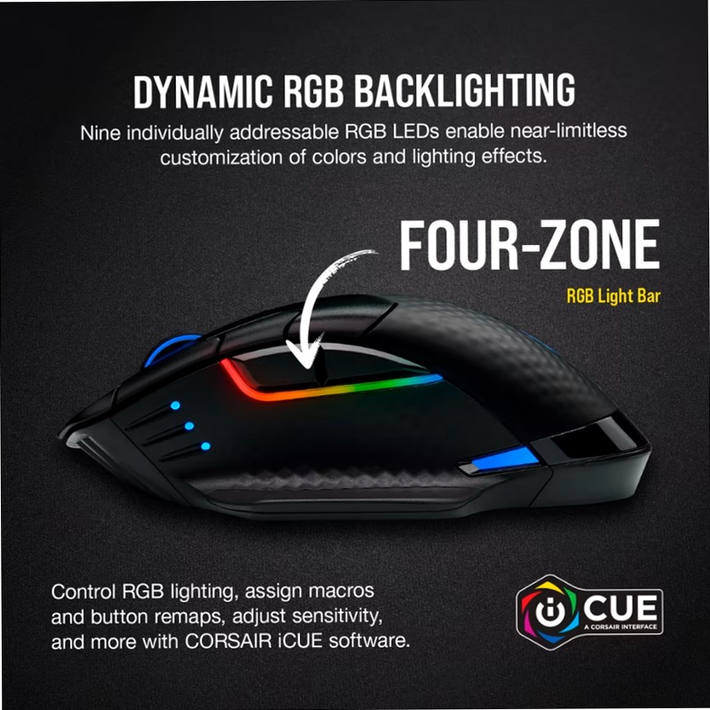 Mouse gaming wireless DARK CORE RGB PRO
