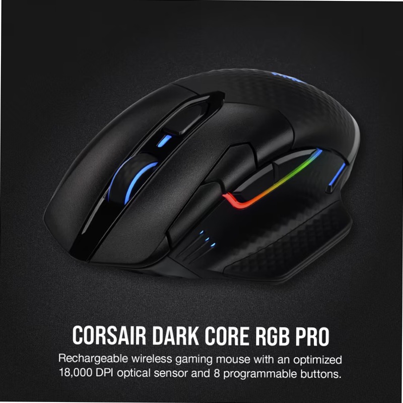 Mouse gaming wireless DARK CORE RGB PRO