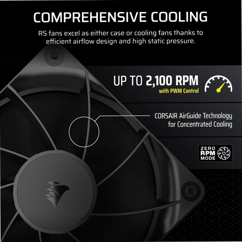 Ventole RS120 PWM da 120 mm - Confezione da tre 120mm