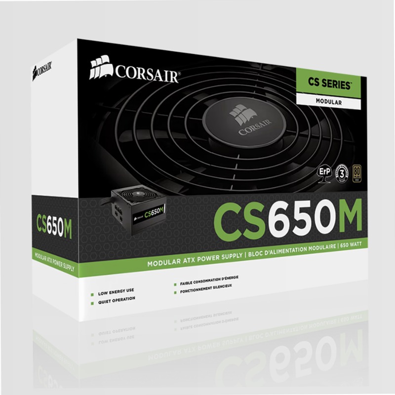 CS650M - Unità di alimentazione modulare certificata 80 PLUS® Gold 80 Plus Gold 650w Semi modulare