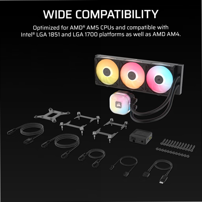 Dissipatore a liquido per CPU iCUE LINK TITAN II 360 RX RGB AIO