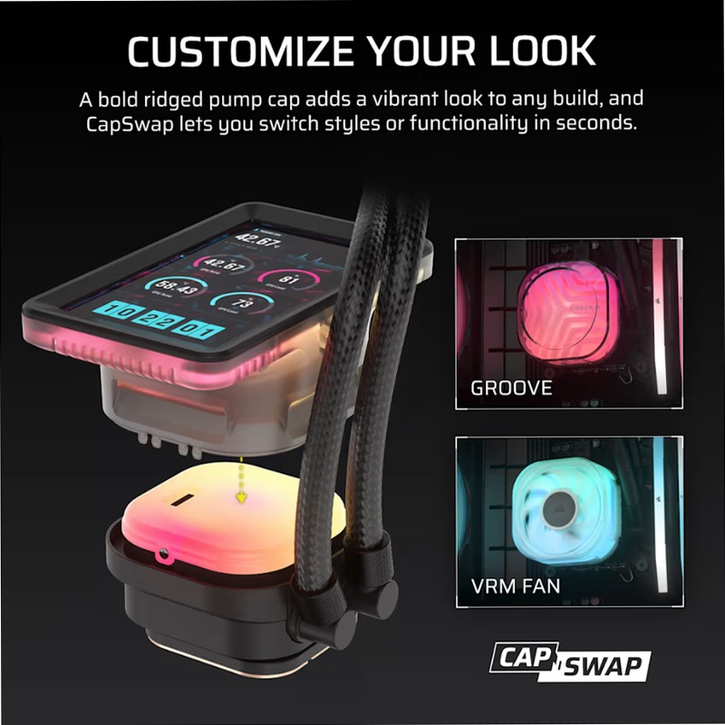 Dissipatore a liquido per CPU iCUE LINK TITAN II 360 RX RGB AIO