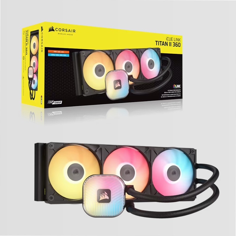 Dissipatore a liquido per CPU iCUE LINK TITAN II 360 RX RGB AIO