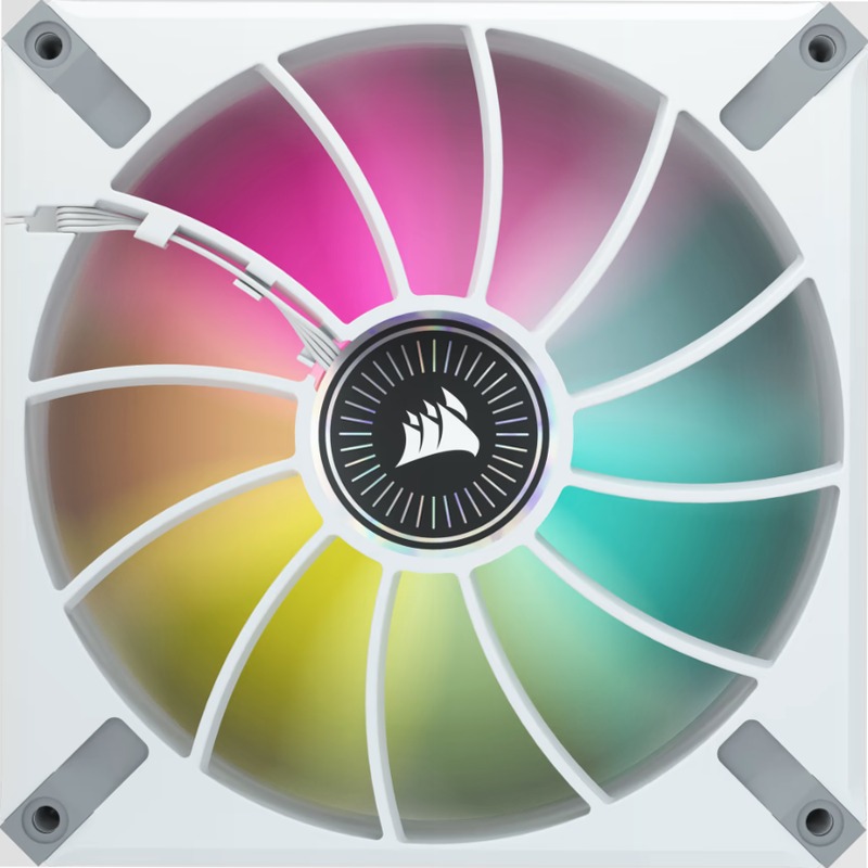 Ventola PWM a levitazione magnetica iCUE ML140 RGB ELITE Premium da 140 mm - Telaio Bianco 140mm