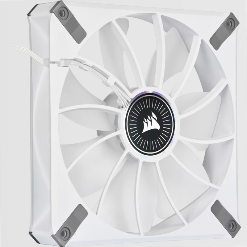 Ventola PWM a levitazione magnetica iCUE ML140 RGB ELITE Premium da 140 mm - Telaio Bianco 140mm