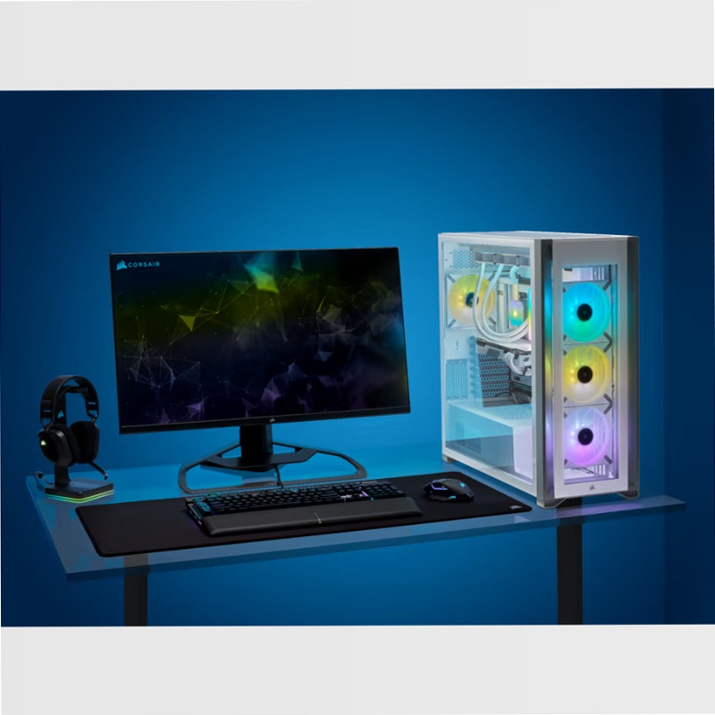 Ventola PWM a levitazione magnetica iCUE ML140 RGB ELITE Premium da 140 mm - Telaio Bianco 140mm